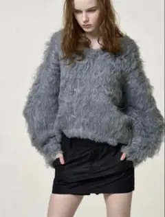 THE TOÉ Schwabing Shaggy Knit ブラウン F - メルカリ