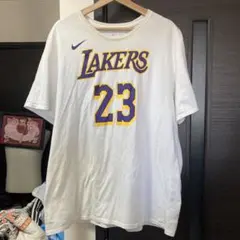 Nike Lakers プリントTシャツ XXL レブロンジェームズ レイカーズ