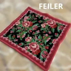 ほぼ新品！FEILER（フェイラー）ハンドタオル　薔薇