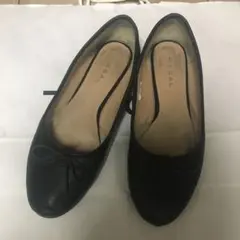 REGAL ブラック フラットシューズ