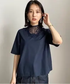 Ameri  新品★ TWIST TIE BLOUSE AMERI アメリ☆TWIST TIE BLOUSE ブルー - メルカリ