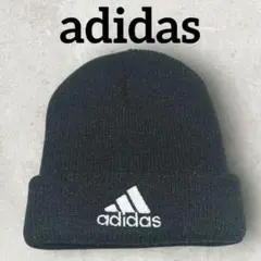adidas キッズ ニット帽 子供帽子 ブランド (F) ブラック