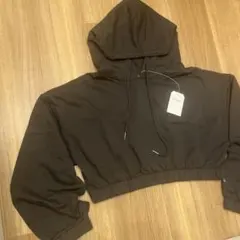 新品　ダブルクローゼット　w closet ショートパーカー　フード　CGY