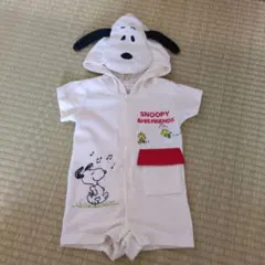 SNOOPY & HIS FRIENDS フード付きロンパース