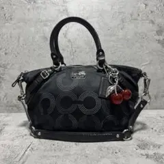 COACH Y2K Madison Op Art Boston Bag BK