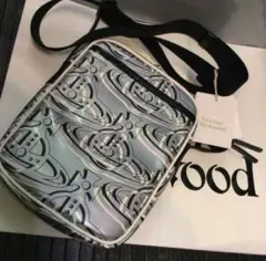 Vivienne Westwood 縦型ミニショルダーバッグ 塩ビ×牛革 柄②