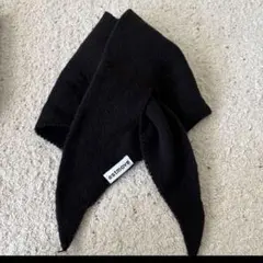 ネックウォーマー・スヌード　ブラック　新品　軽量マフラー　ブラック　ミニマフラー