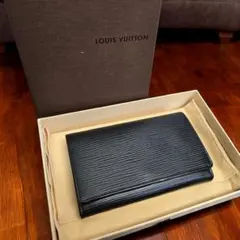未使用級❣️ヴィトン エピ ポルトモネビエトレゾール ノワール 財布