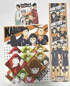 ハイキュー ポストカード アニメイトカフェ しおり 烏野高校