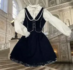 axes femme 襟付き ジャンパースカート ワンピース ロリータ コケット