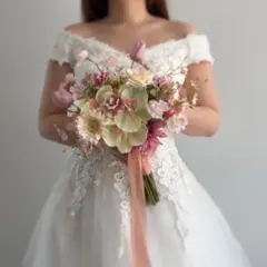 クラッチブーケ ♡ アーティフィシャルフラワー ウェディング ブーケ