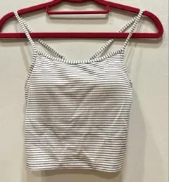 GU ブラトップ ボーダー カップ付き キャミソール アジャスター付き新品未使用