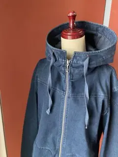 ニコルクラブフォーメン デニムパーカーストレッチ　インディゴ　サイズXL 綺麗