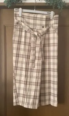 après jour アソートチェックナローロングスカート