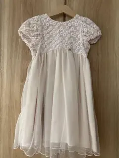 petit main 花柄刺繍ドレス 110cm