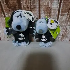 2023 ホラーナイト　ハロウィン　usj スヌーピー 骨　小 大 セット