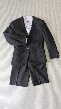 ヒロミチナカノ フォーマルスーツ 130cm ブラック✕パープル