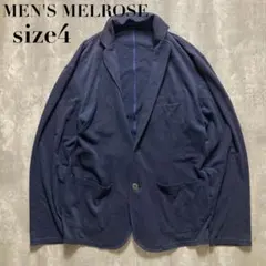 MEN’S MELROSE ニットジャケット 4 M〜L ネイビー 薄手 メンズのサムネイル