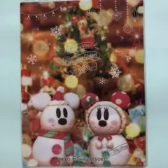 スノースノー クリアホルダー ミッキー ミニー 雪だるま クリスマス