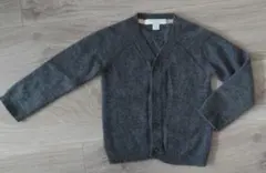 BURBERRYカシミヤ100％ カーディガン 24M グレー