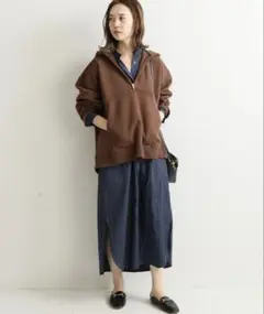 CHAMPION IENA 別注 ハーフジップ　フーディー