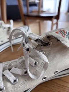 値段交渉　ALL STAR 刺繍 ベージュ ハイカットスニーカー