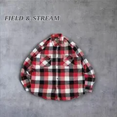 【FIELD & STREAM 】 バッファローチェックヘビーネルシャツ 古着のサムネイル