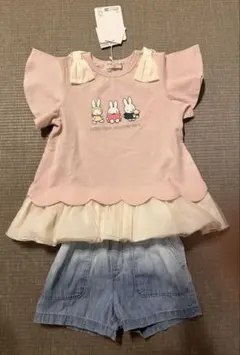新品タグ付ミッフィープリント70周年記念TシャツZARAショートパンツ中古おまけのサムネイル