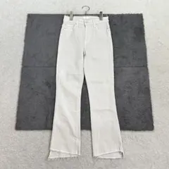 マザー【24】ベージュ系 デニムパンツ カットオフ ステップヘム 春秋 綿混のサムネイル