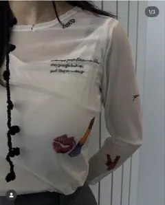 AMERI】LITTLE FUNNY FACE SHEER TOP - メルカリ