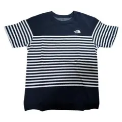 THE NORTH FACE Tシャツ メンズM ネイビー ボーダー 半袖のサムネイル