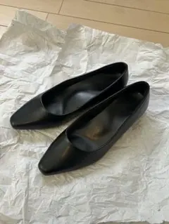 GU マシュマロローヒールパンプス 24cm 09BLACK