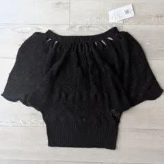 요정 그런 지 vintage 니트 탑스 워터 마크 뜨개질 돌만 슬리브