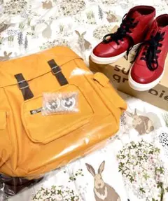 僕のヒーローアカデミア 緑谷出久 デクの黄色いリュック（受注生産） スニーカー