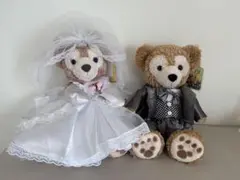 ダッフィー＆シェリーメイ　ウェディング衣装（ぬいぐるみ付き）