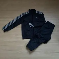 adidas ブラック ウィンドブレーカー上下セット130
