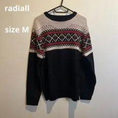 radiall ラディアル ノルディック柄セーター Mサイズ