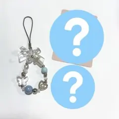 6: ビーズストラップ 小 ランダムトレカ＆ステッカー付き にゃーにゃちゃんねる