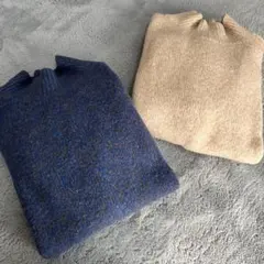 ユニクロ &JWAスフレヤーンモックネックセーター(2点セット)