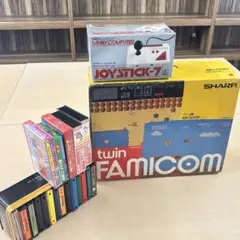 【激安出品】　ツインファミコン　カセット18個付き　本体　twinFAMICOM