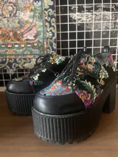 YOSUKE 刺繍厚底スニーカー