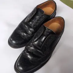 REGAL ブラック レザー ローファー ウィングチップ