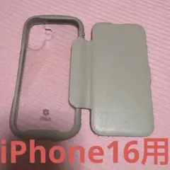 iFace 手帳型ケース ベージュ iPhone16用