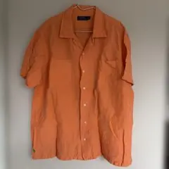 Polo Ralph Lauren シルクリネン 半袖シャツ XL 赤 - メルカリ