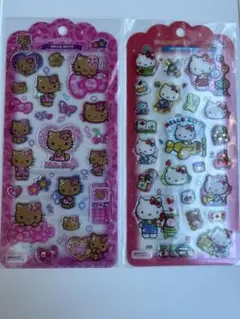 【24時間以内】サンリオ ドロップジェリーシール キティ 日焼けキティ 2点①