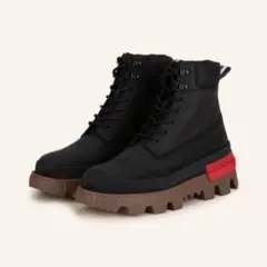 MONCLER Mon Corp Lace-up レザー レースアップ ブーツ