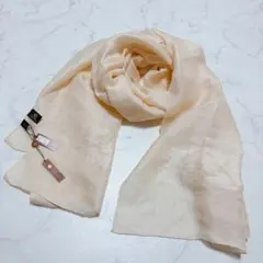 未使用保管品 Loro Piana シルクリネン 大判ストール 刺繍 イタリア製のサムネイル