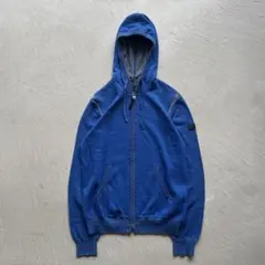 00s armani jeans blue zip hoodie ジップパーカーのサムネイル