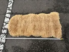 ラグマット　冬キャンプ　ムートン　野営