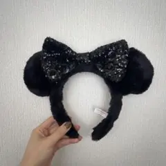 ミニー耳カチューシャ 黒